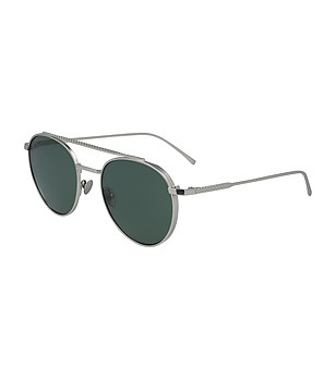 Срибристи слънчеви очила със зелени лещи Vero снимка
