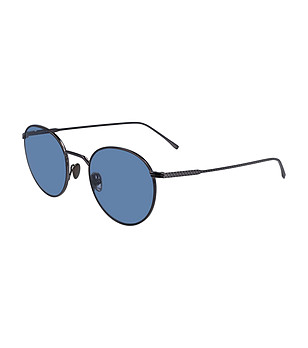 Unisex слънчеви очила в черно със сини лещи Rox снимка