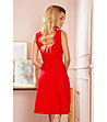 Червена рокля без ръкави Elena-3 снимка