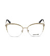 Сребристи дамски рамки за очила с камъчета-1 снимка