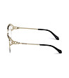 Сребристи дамски рамки за очила с камъчета-2 снимка