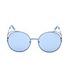Дамски слънчеви очила в сребристо и светлосиньо-1 снимка