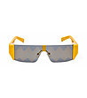 Жълти unisex слънчеви очила с ефектни лещи-1 снимка