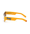 Жълти unisex слънчеви очила с ефектни лещи-2 снимка