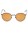 Черни unisex слънчеви очила с кафяви лещи Sino-1 снимка