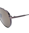 Черни слънчеви очила авиатор с кафяви лещи Rikit-2 снимка