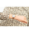 Златист дамски часовник със сребрист циферблат Ilea-1 снимка