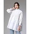 Дамска памучна блуза в бял цвят Olivia-0 снимка