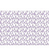 Лилава постелка с принт бели сърца 52х75 см-1 снимка