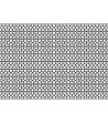 Бяла постелка с черен фигурален принт 52х75 см-1 снимка