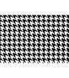 Черно-бяла постелка с принт пепит 52х75 см-1 снимка