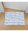 Бяла постелка с принт в синьо 52х75 см-0 снимка