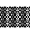 Постелка с ромбоиден принт в черно, сиво и бяло 52х75 см-1 снимка