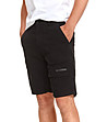 Черни памучни мъжки къси панталони Gustavo-3 снимка