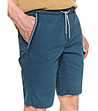 Памучни мъжки къси панталони в син нюанс Augie-4 снимка