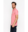 Розова памучна мъжка блуза Marc-3 снимка