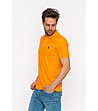 Оранжева памучна мъжка блуза Marc-3 снимка