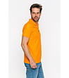 Оранжева памучна мъжка блуза Marc-4 снимка