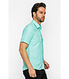 Памучна светлозелена мъжка риза Brody-4 снимка