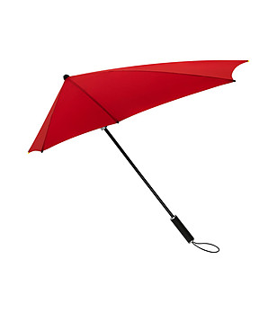 Устойчив при буря чадър в червено снимка