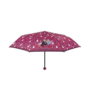 Сгъваем розов детски чадър с принт Frozen 2 снимка