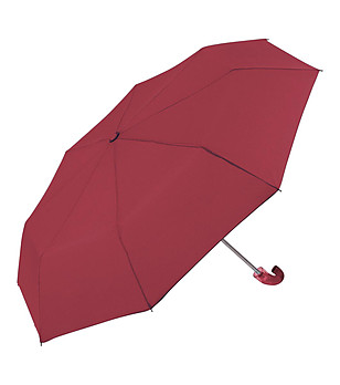 Червен сгъваем чадър с UV защита снимка