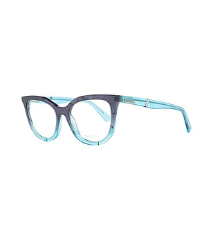 Дамски рамки за очила котешко око в синьо и тюркоаз снимка