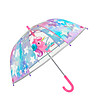 Прозрачен детски чадър с принт Unicorn и светлоотразителен кант-1 снимка