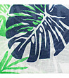 Дамски шал в бяло, зелено и тъмносиньо Irosa-3 снимка