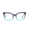 Дамски рамки за очила котешко око в синьо и тюркоаз-2 снимка