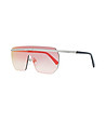 Мъжки слънчеви очила с червени лещи и бронзови дръжки-0 снимка
