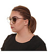 Черни дамски слънчеви очила с кафяви лещи-1 снимка