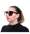 Кафяви дамски слънчеви очила-1 снимка