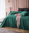 Зелено шалте за легло Leila 220x200 см-0 снимка