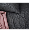 Тъмносиво шалте за легло Leila  220x200 см-2 снимка