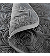 Тъмносиво шалте за легло Leila  220x200 см-3 снимка