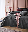 Тъмносиво шалте за легло Leila 220x240 см-0 снимка
