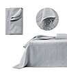Светлосиво шалте за легло Leila 220x200 см-1 снимка