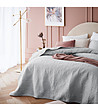 Светлосиво шалте за легло Leila 240x260 см-0 снимка