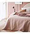 Шалте за легло в цвят пудра Leila 170x210 см-0 снимка