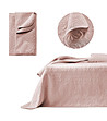 Шалте за легло в цвят пудра Leila 170x210 см-1 снимка