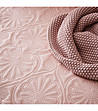 Шалте за легло в цвят пудра Leila 170x210 см-2 снимка