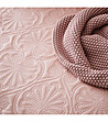 Шалте за легло в цвят пудра Leila 240x260 см-2 снимка