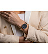 Розовозлатист дамски часовник с тъмносин циферблат Florence-1 снимка