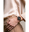 Дамски часовник в сребристо с черен циферблат Infinity-1 снимка
