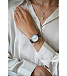 Сребрист дамски часовник с допълнителна синя каишка Adore-2 снимка