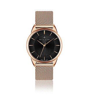Дамски часовник в розовозлатисто с черен циферблат Montreux снимка
