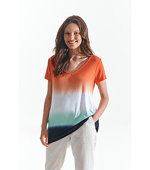 Многоцветна дамска блуза Ombri снимка