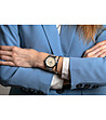 Unisex часовник в сребристо със сива кожена каишка Zurich-2 снимка
