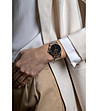 Unisex часовник в сребристо с розовозлатист корпус Zurich-2 снимка